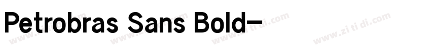 Petrobras Sans Bold字体转换
